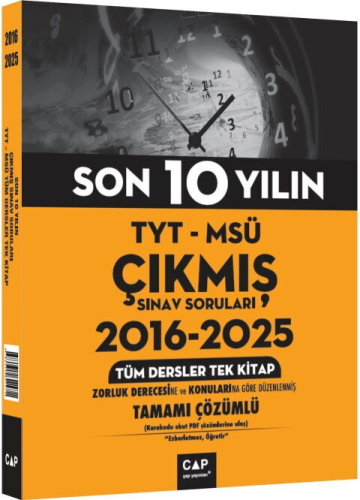 TYT - AYT Çıkmış Sorular, - Çap Yayınları - Çap Yayınları TYT MSÜ Son 