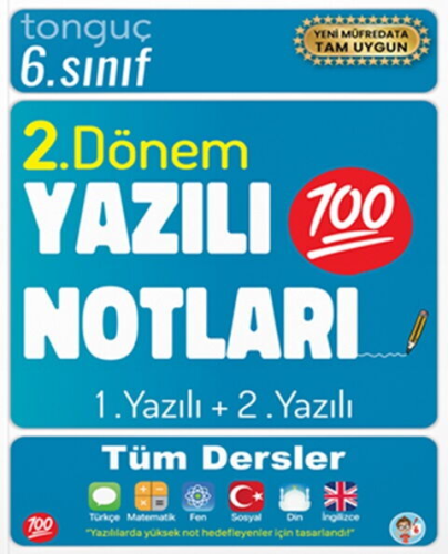 6. Sınıf Kitapları - Tonguç Akademi 6. Sınıf Yazılı Notları 2. Dönem 1