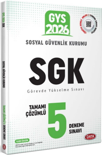 Data Yayınları 2026 Sosyal Güvenlik Kurumu SGK GYS Çözümlü 5 Deneme Sınavı