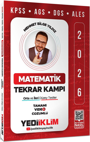 Yediiklim Yayınları 2026 KPSS AGS DGS ALES Matematik Tamamı Video Çözümlü Tekrar Kampı