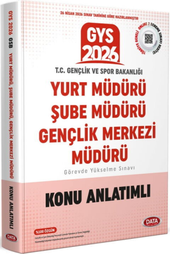 GYS Kitapları,Konu, - Data Yayınları - Data Yayınları 2026 T.C. Gençli