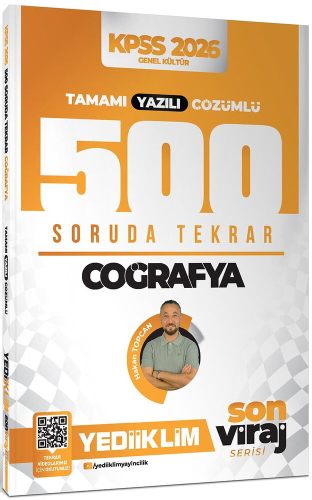 Soru Bankası - Yediiklim Yayınları 2026 KPSS AGS Son Viraj Serisi Coğr