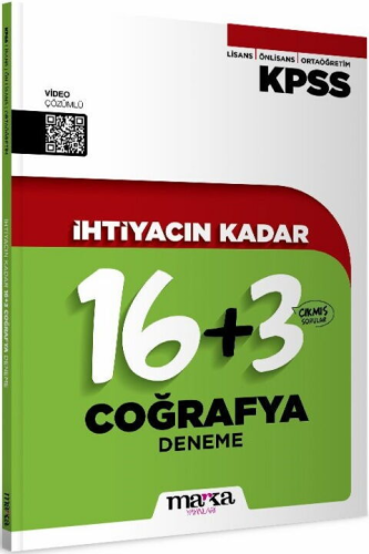 - Marka Yayınları KPSS İhtiyacın Kadar Coğrafya 19 Deneme - Komisyon -