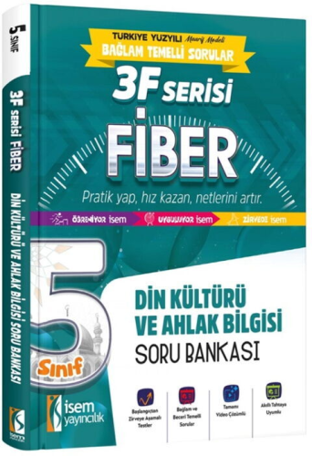 İsem Yayınları 5. Sınıf Din Kültürü ve Ahlak Bilgisi 3F Fiber Soru Ban