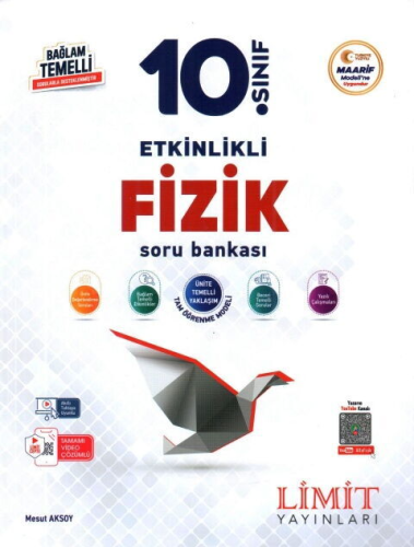 Limit Yayınları 10. Sınıf Fizik Etkinlikli Maarif Soru Bankası
