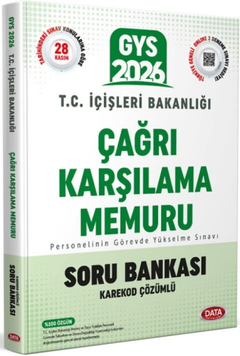 Data Yayınları 2026 T.C. İçişleri Bakanlığı Çağrı Karşılama Memuru Soru Bankası