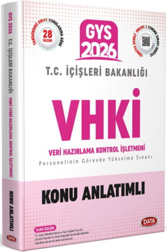 Data Yayınları 2026 T.C. İçişleri Bakanlığı VHKİ GYS Konu Anlatımlı