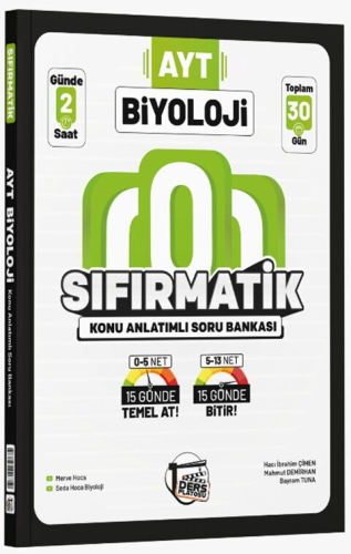- Ders Platosu AYT Biyoloji Sıfırmatik Konu Anlatımlı Soru Bankası - H