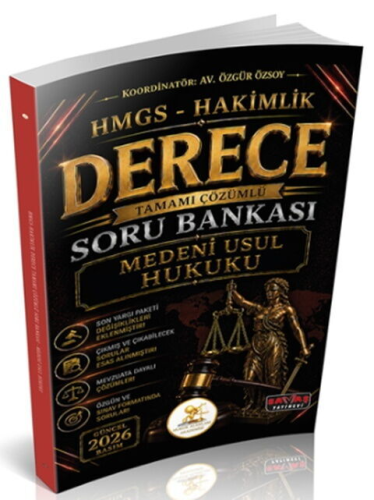 Savaş Yayınları 2026 HUKAL HMGS-Hakimlik Derece Medeni Usul Hukuku Soru Bankası