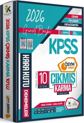 İnformal Yayınları 2026 KPSS Lisans Genel Kültür Genel Yetenek ÖSYM Çıkmış Karma Karakutu 10'lu Deneme