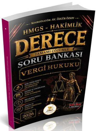 Savaş Yayınları 2026 HUKAL HMGS-Hakimlik Derece Vergi Hukuku Soru Bank