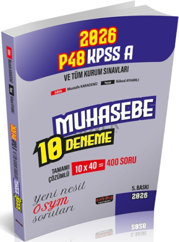 Ders Denemeleri - Savaş Yayınları 2026 KPSS A Grubu P48 Muhasebe 10 De
