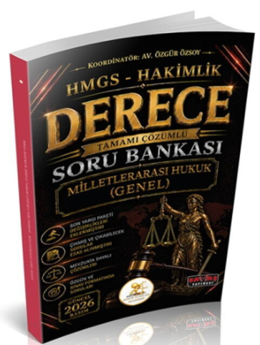 Savaş Yayınları 2026 HUKAL HMGS-Hakimlik Derece Milletlerarası Genel Hukuk Soru Bankası