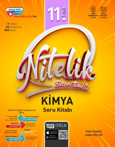 Nitelik Yayınları 11. Sınıf Kimya Beceri Temelli Soru Kitabı