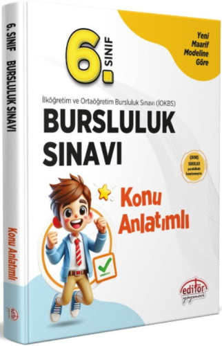 Editör Yayınları 6. Sınıf Bursluluk Sınavı Konu Anlatımlı