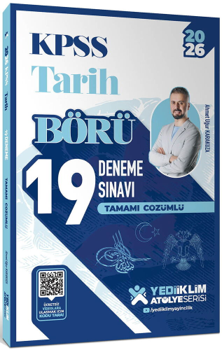 Yediiklim Yayınları 2026 KPSS Börü Tarih Tamamı Çözümlü 19 Deneme Sınavı
