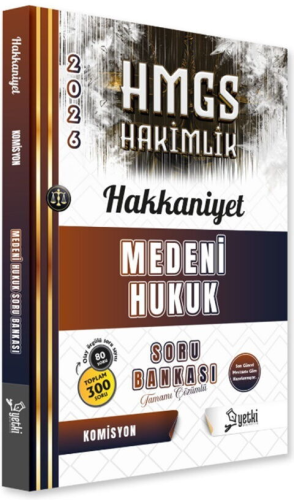 Medeni Hukuk - Yetki Yayınları 2026 HMGS Hakkaniyet Medeni Hukuku Soru