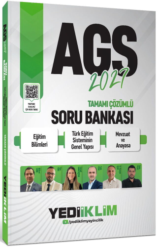 Yediiklim Yayınları 2027 AGS Eğitim Bilimleri Türk Eğitim Sisteminin Genel Yapısı Mevzuat ve Anayasa Tamamı Çözümlü Soru Bankası