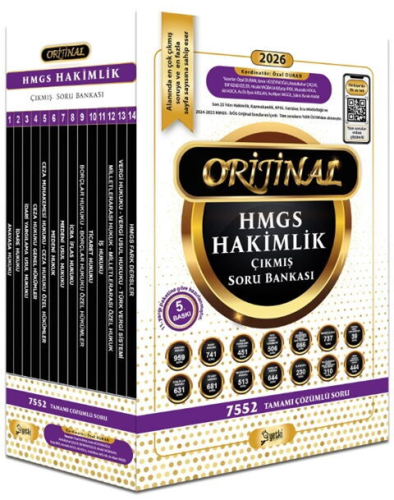 HMGS, Hakimlik Sınavları,HMGS Çıkmış Sorular, - Yetki Yayıncılık - Yet