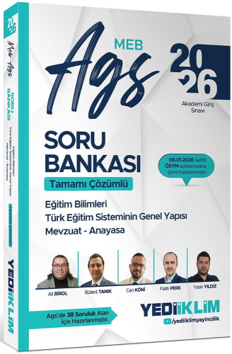 MEB-AGS Hazırlık,AGS Soru Bankası, - Yediiklim Yayınları - Yediiklim Y
