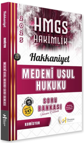 Yetki Yayınları 2025 HMGS Hakkaniyet Medeni Usul Hukuku Soru Bankası