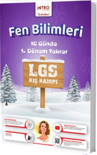 İntro Yayınları 8. Sınıf LGS Fen Bilimleri 10 Günde 1. Dönem Tekrar Kış Kampı