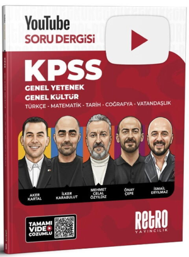 Retro Yayıncılık KPSS Genel Yetenek Genel Kültür YouTube Soru Dergisi