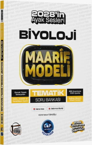 TYT - AYT Biyoloji Soru - Çap Yayınları Üniversiteye Hazırlık Biyoloji