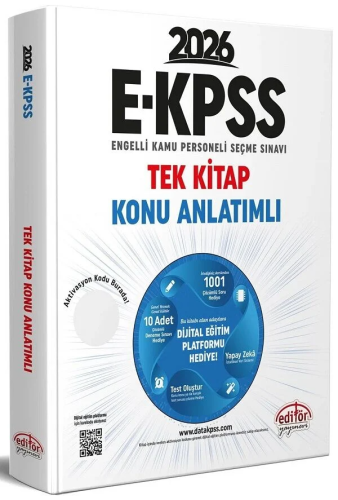EKPSS Kitapları,Konu Anlatımlı, - Editör Yayınevi - Editör Yayınları 2