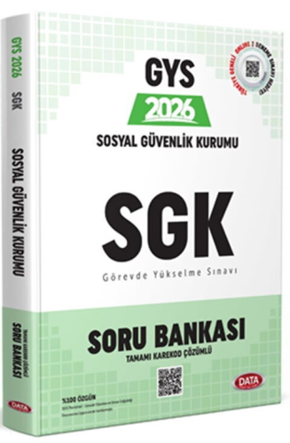 Data Yayınları 2026 Sosyal Güvenlik Kurumu SGK GYS Soru Bankası - Karekod Çözümlü