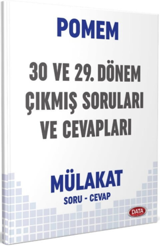 Sınavlara Hazırlık - Data Yayınları POMEM 29-30. Dönem Mülakat Çıkmış 