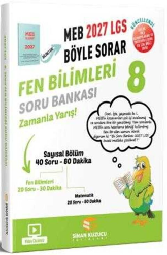 Sinan Kuzucu Yayınları 2027 8. Sınıf Fen Bilimleri Soru Bankası