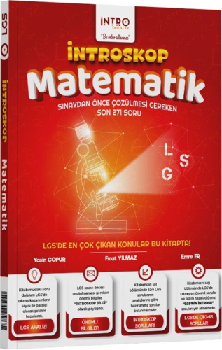 İntro Yayınları 8. Sınıf LGS Matematik İntroskop Soru Bankası