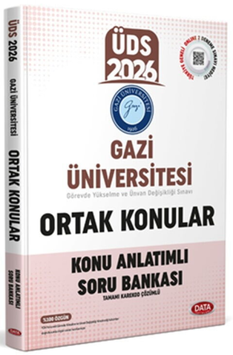GYS ve ÜDS Kitapları - Data Yayınları 2026 Gazi Üniversitesi ÜDS Ortak