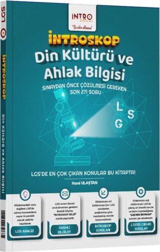 İntro Yayınları 8. Sınıf LGS Din Kültürü ve Ahlak Bilgisi İntroskop Soru Bankası
