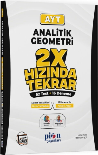 - Pion Yayınları - Pion Yayınları AYT Analitik Geometri 2X Hızında Tek