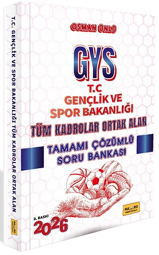 Makro Kitap 2026 T.C. Gençlik ve Spor Bakanlığı GYS Tüm Kadrolar Ortak Alan Tamamı Çözümlü Soru Bankası