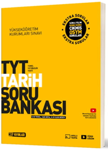 TYT - AYT Tarih Soru - Hız Yayınları TYT Tarih Soru Bankası - Komisyon