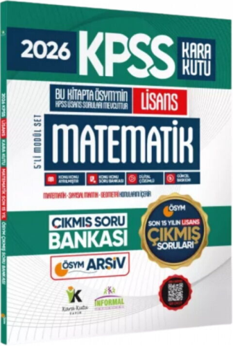 İnformal Yayınları 2026 KPSS Matematik FULL Lisans Son 15 Yıl ÖSYM Çıkmış Soru Bankası