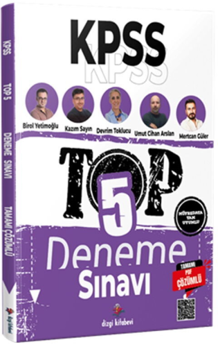 Dizgi Kitap Yayınları 2026 KPSS TOP 5 Tamamı PDF Çözümlü Fasiküller Halinde 5 Deneme Sınavı