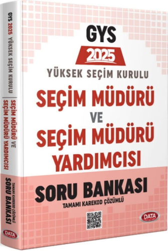 Data Yayınları 2025 Yüksek Seçim Kurulu (YSK) Seçim Müdürü Soru Bankası