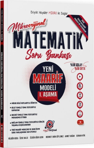 TYT Matematik Soru - Orijinal Mikro TYT Matematik Maarif Modeli 1. Aşa