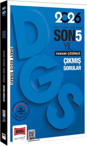 Yargı Yayınları 2026 DGS Sayısal Sözel Yetenek Son 5 Yıl Çıkmış Sorular