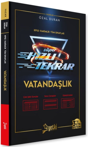Konu Anlatımı - Yetki Yayınları 2026 KPSS Vatandaşlık Süper Hızlı Tekr