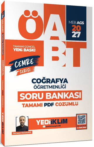 Yediiklim Yayınları 2027 MEB AGS ÖABT Cemre Serisi Coğrafya Öğretmenli