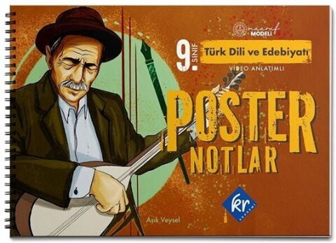 KR Akademi 9. Sınıf Maarif Modeli Türk Dili ve Edebiyatı Poster Notlar