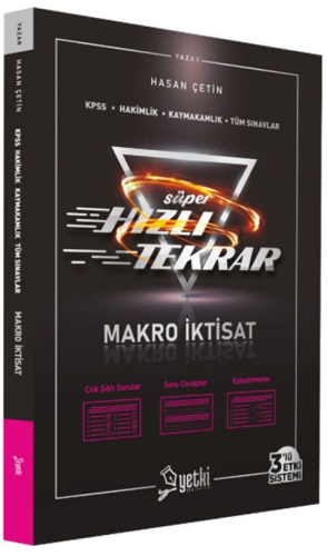 Yetki Yayınları Makro İktisat Süper Hızlı Tekrar