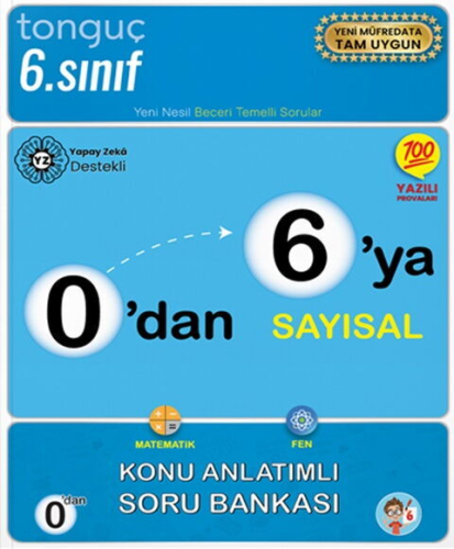 Tonguç Akademi 0'dan 6'ya Sayısal Konu Anlatımlı Soru Bankası