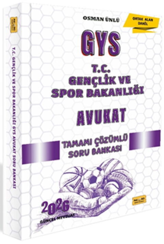 Makro Kitap 2026 T.C. Gençlik ve Spor Bakanlığı GYS Avukat Tamamı Çözümlü Soru Bankası