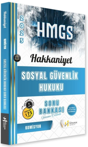 Yetki Yayınları 2025 HMGS Hakkaniyet Sosyal Güvenlik Hukuku Soru Bankası